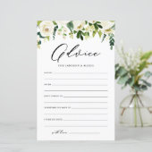 Papier Conseils aux Fleurs blanches pour la mariée et la (Debout devant)