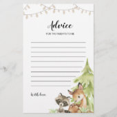 Papier Conseils de Baby shower pour les parents (Devant)