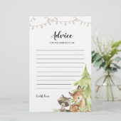 Papier Conseils de Baby shower pour les parents (Debout devant)