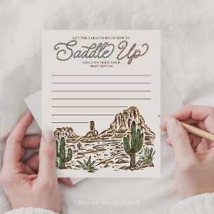 Papier Conseils de cowboy ou de cowgirl pour la révélatio