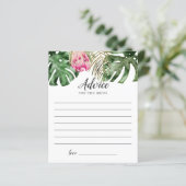 Papier Conseils de Fête des mariées tropicale pour la mar (Debout devant)