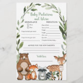 Papier Conseils de prédiction pour bébé pour les amis des (Devant)