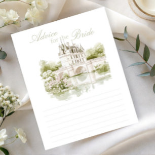 Papier Conseils de romance française de château pour la m