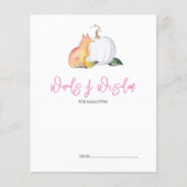 Papier Conseils de sagesse Citrouille de l'automne Fox (Devant)