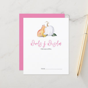 Papier Conseils de sagesse Citrouille de l'automne Fox