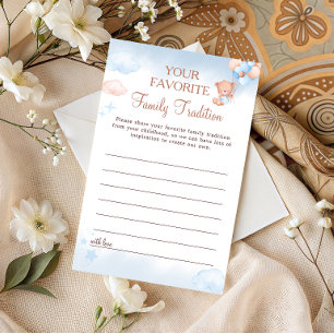 Papier Conseils de tradition familiale pour Baby Shower O
