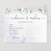 Papier Conseils d'eucalyptus d'hiver et souhaits douche n (Devant)