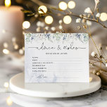 Papier Conseils d'eucalyptus d'hiver et souhaits douche n<br><div class="desc">Conseils d'eucalyptus d'hiver et souhaite carte de douche nuptiale. Éléments correspondants disponibles.</div>