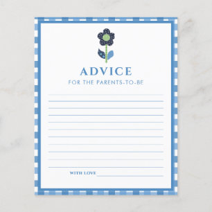 Papier Conseils éléphant mignon garçon bleu pour parents