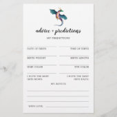 Papier Conseils et prédictions Dragon Baby shower Jeu (Devant)