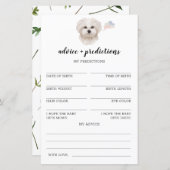 Papier Conseils et prédictions Maltais Baby shower Jeu (Devant / Derrière)