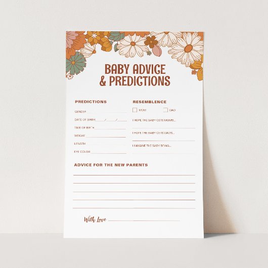 Papier Conseils et prédictions super pour bébé