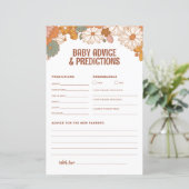 Papier Conseils et prédictions super pour bébé (Debout devant)