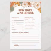 Papier Conseils et prédictions super pour bébé (Devant)