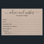Papier Conseils et souhaits Mariage LGBTQ rustique<br><div class="desc">Ces feuilles simples, rustiques, manuscrites Conseil & Voeux sont parfaites pour avoir une douche, un dîner de répétition ou des invités mariages pour le couple heureux. Les gens vont adorer avoir les invites - ils rendent si facile de laisser des mots d'amour de conseils et de voeux bien. Ils seront...</div>
