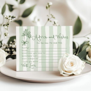 Papier Conseils et souhaits Sage green Off the Market car