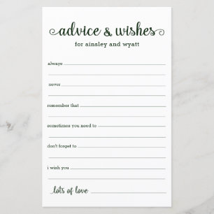 Papier Conseils et Vœux