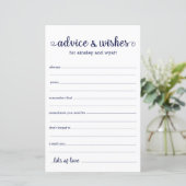 Papier Conseils et Vœux (Debout devant)