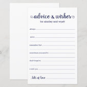Papier Conseils et Vœux (Devant / Derrière)