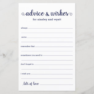 Papier Conseils et Vœux