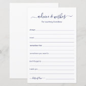 Papier Conseils et Vœux (Devant / Derrière)