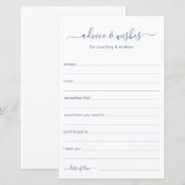 Papier Conseils et Vœux (Devant / Derrière)