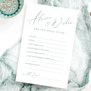 Papier Conseils et vœux de mariage minimalistes modernes 