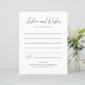 Papier Conseils et Vœux de Script Moderne pour la Fête de (Debout devant)