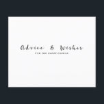 Papier Conseils et vœux Mariage moderne Fiançailles Showe<br><div class="desc">Personnalisez pour n'importe quel événement.</div>