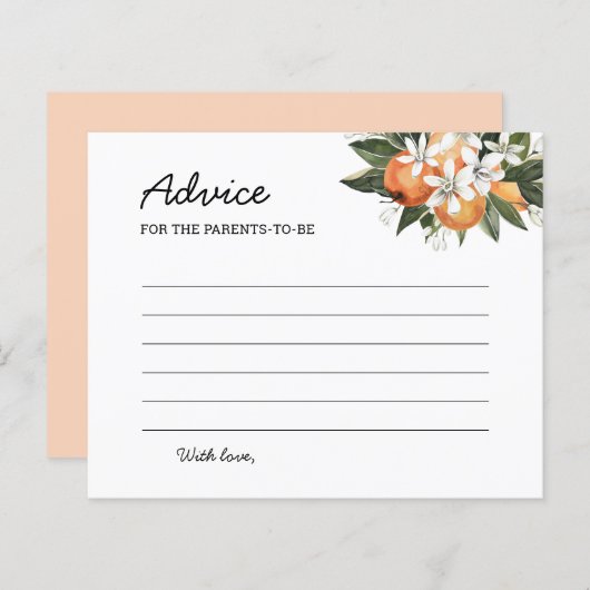 Papier Conseils Pour Bébé De Petite Cutie Pour Les Parent (Devant / Derrière)