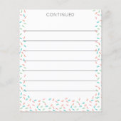 Papier Conseils pour le jeu de Baby shower de Donut Paren (Dos)