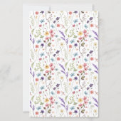 Papier Conseils pour les mariés Fleurs de mariage (Dos)