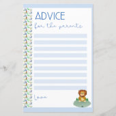 Papier Conseils pour les parents Éléphant et singe de gol (Devant)