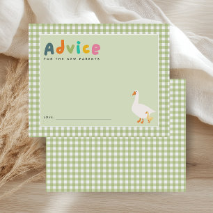 Papier Conseils pour les parents Fête bébé Oie folle