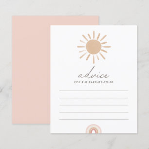 Papier Conseils pour les parents Jeu de Baby Shower Boho