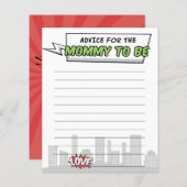 Papier Conseils pour une Baby Shower sur le thème d'un su (Devant / Derrière)