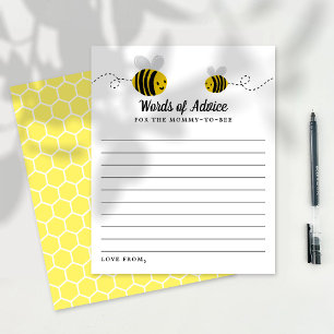 Papier Conseils sur le Baby shower d'abeilles à petit mie
