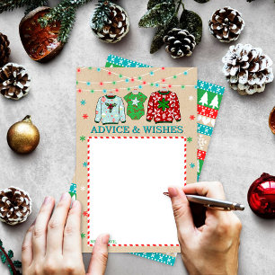 Papier Conseils sur le Baby shower de Noël moche
