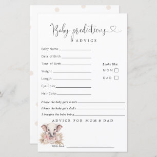 Papier Conseils sur les prédictions des filles de Boho ro