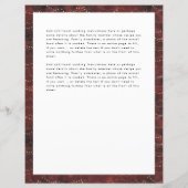 Papier Conservation des Recettes de Famille Fiche de Rece (Dos)