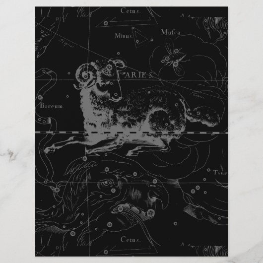 Papier Constellation de la Vierge stylée par Hevelius (Devant)