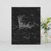 Papier Constellation de la Vierge stylée par Hevelius (Debout devant)