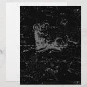 Papier Constellation de la Vierge stylée par Hevelius (Devant / Derrière)
