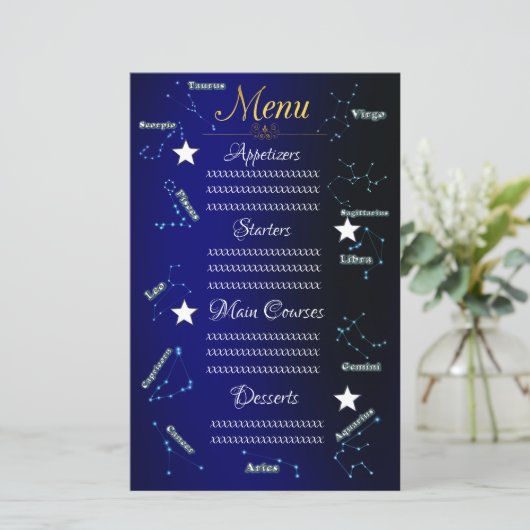 Papier constellations zodiaques (Debout devant)