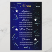 Papier constellations zodiaques (Devant)