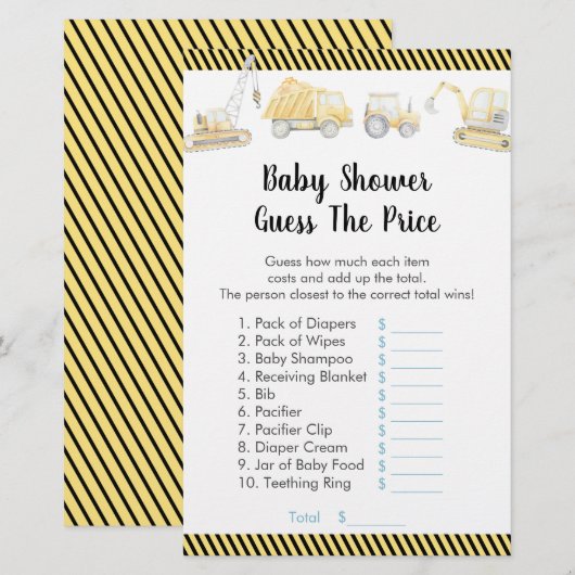 Papier Construction Camion Devinez Le Jeu De Douche Prix (Devant / Derrière)