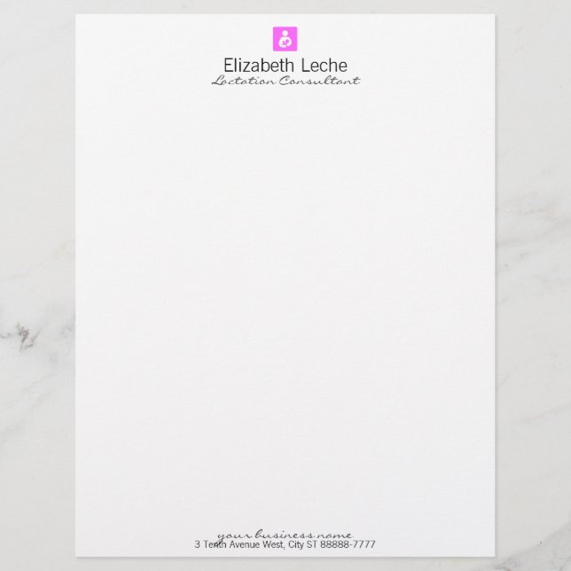 Papier Consultant en lactation (Devant)