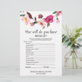 Papier Conte Romantique "Vous connaissez la mariée" Jeu (Debout devant)