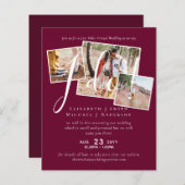 Papier Conversation vidéo en direct Mariage ou Invitation (Devant / Derrière)