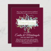 Papier Conversation vidéo Mariage virtuel Invitations en  (Devant / Derrière)